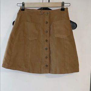 Suede Skirt